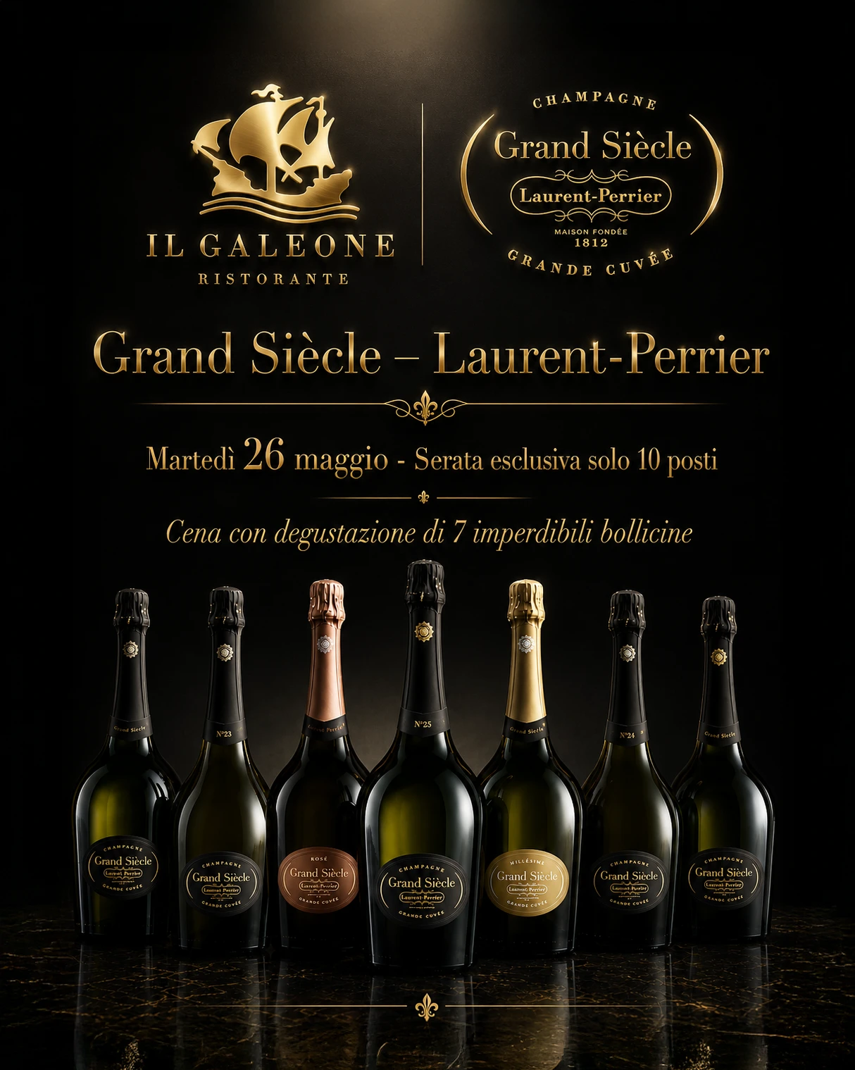 Serata esclusiva Laurent Perrier Gran Siecle
